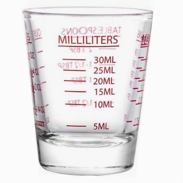 glass measuring cup 30ml